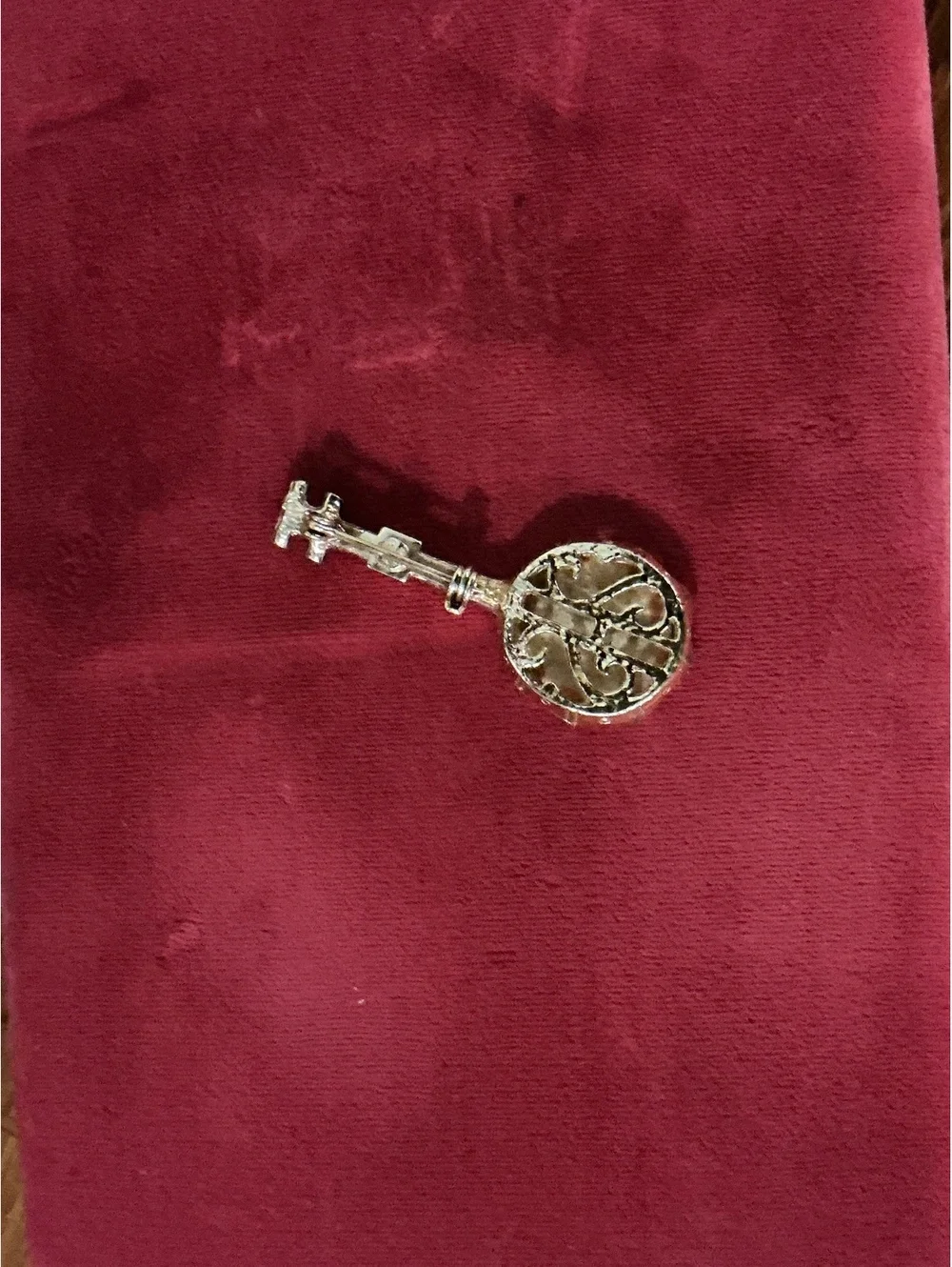 Vintage Mother of Pearl Banjo Brooch Pin, Music Jewelry, Folk